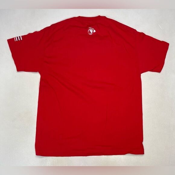 VINTAGE T&C Surf Designs I Not Late I Stay On Hawaiian Time Men XL Red - Picture 4 of 8